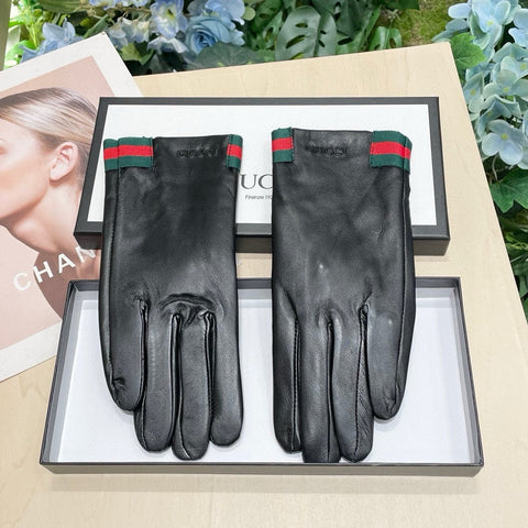 TOUCHSCREEN GLOVES WITH WEB IN BLACK SHEEPSKIN 464982