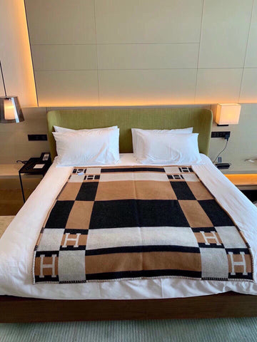 BLANKET 170 CM IN COLORFUL WOOL AND CASHMERE 118341