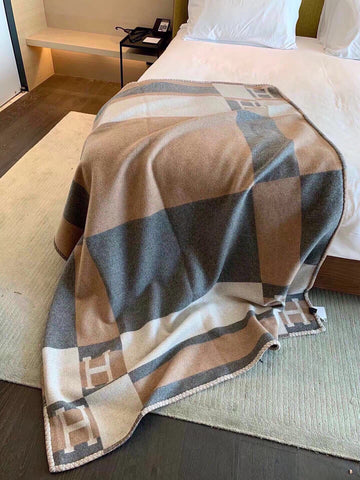 BLANKET 170 CM IN COLORFUL WOOL AND CASHMERE 118342