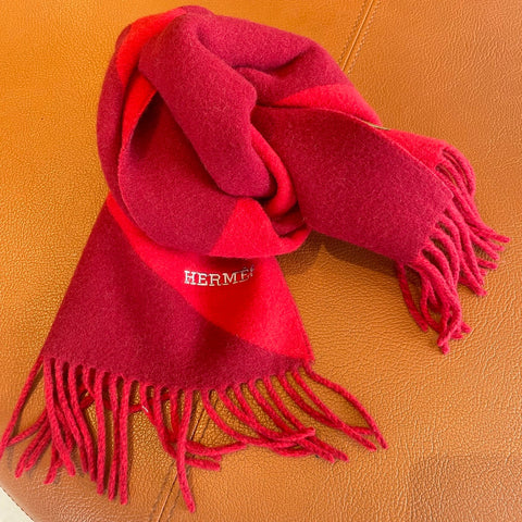 SCARF 150 CM IN CRIMSON RED CASHMERE