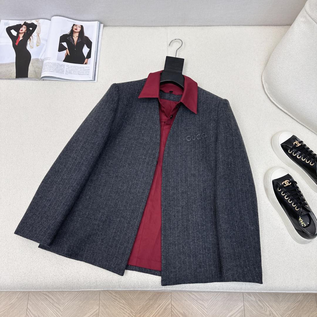 Gucci Patchwork Suit Jacket Encora Red Cotton