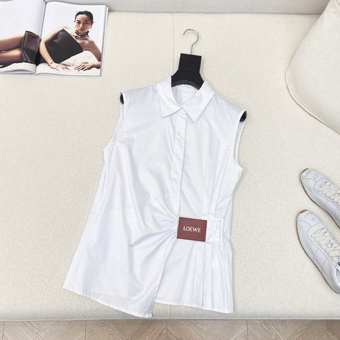 Loewe 25 Sleeveless Shirt Cotton 612246