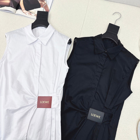 Loewe 25 Sleeveless Shirt Cotton 612246