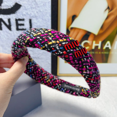TWEED HEADBAND COLORFUL 161836