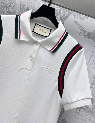 GUCCI 25S PLEATED SHORT-SLEEVE DRESS 264671