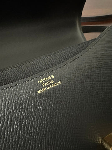 CONSTANCE 18 BLACK EPSOM GOLD HARDWARE WITH MIRROR