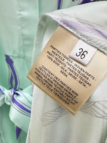 HERMES 25S LONG SILK DRESS 022