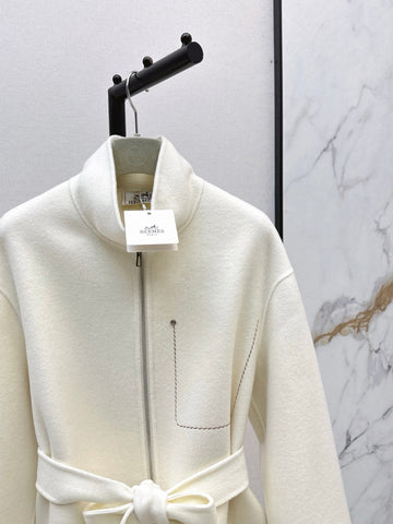 HERMES 25S STAND-COLLAR ZIP-UP JACKET 036