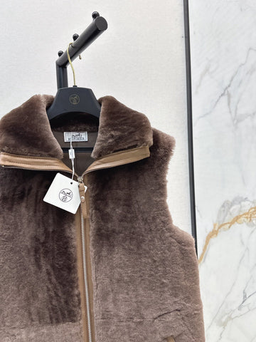 HERMES 25S FUR VEST 668406