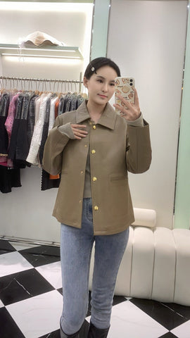 HERMES 25S SHORT SHEEPSKIN JACKET 044