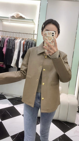 HERMES 25S SHORT SHEEPSKIN JACKET 044