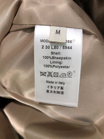 HERMES 25S SHORT SHEEPSKIN JACKET 044