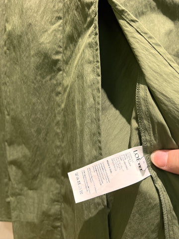 Loewe Lace-up Vest Dress Green Cotton