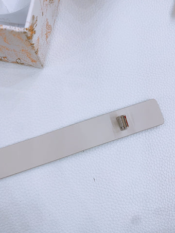 DIOR 25S BELT 25 MM IN WHITE CALFSKIN 561820