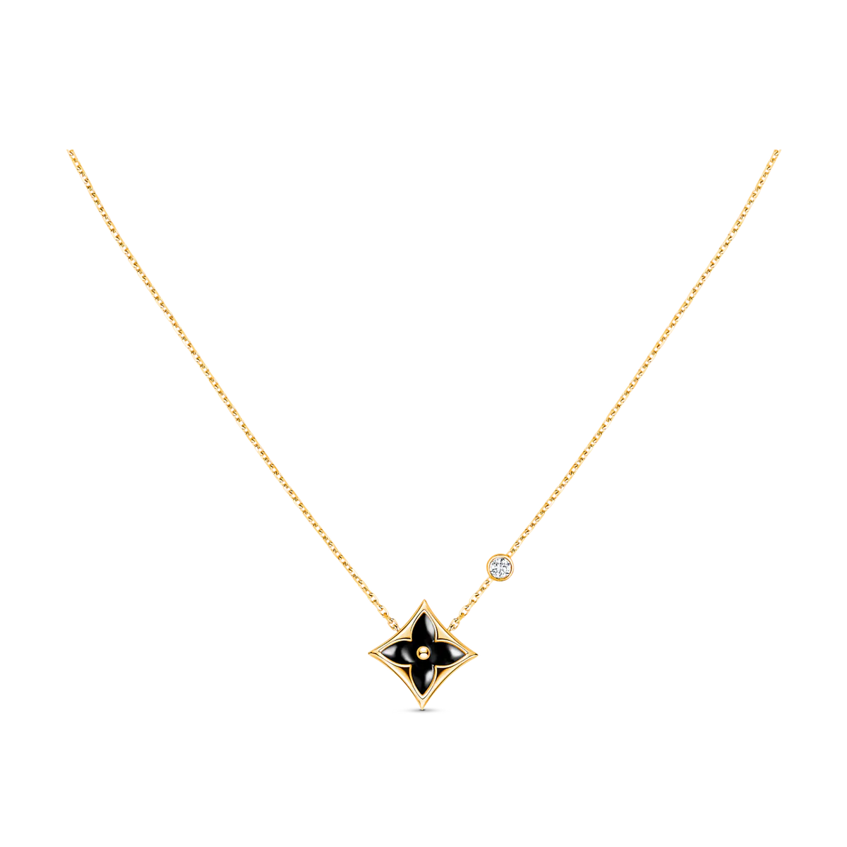 STAR BLACK MOP NECKLACE