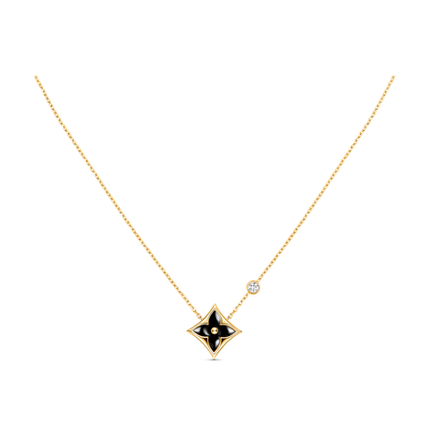 STAR BLACK MOP NECKLACE