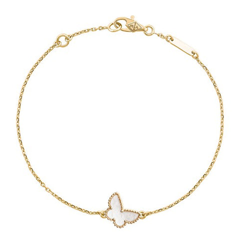 BUTTERFLY DARK MOP GOLD BRACELET