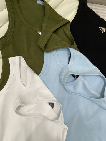 Pra Ribbed Knit Jersey Tank Top